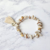 Seaside Beaded Chip Bracelet